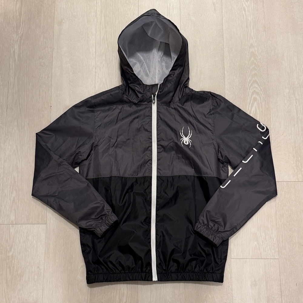Worn Once - Spyder Black and Gray Raincoat